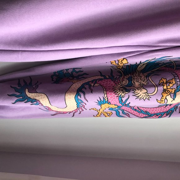 Colorful dragon sweatpants (lilac) - Picture 4 of 4